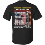 4VT. Remember Afghanistan, Black, Unisex T-Shirt