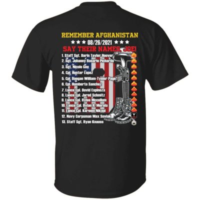 4VT. Remember Afghanistan, Black, Unisex T-Shirt