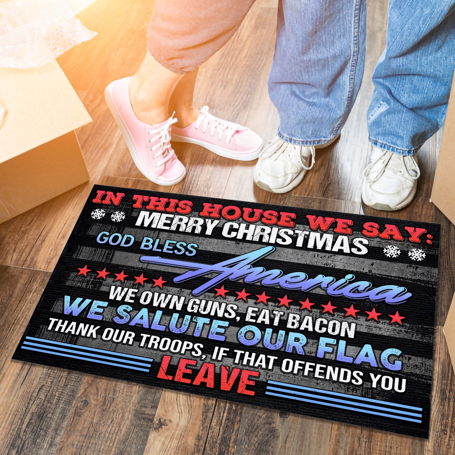 4 HG. In This House We Say DOORMAT (3) Doormat mockup 6