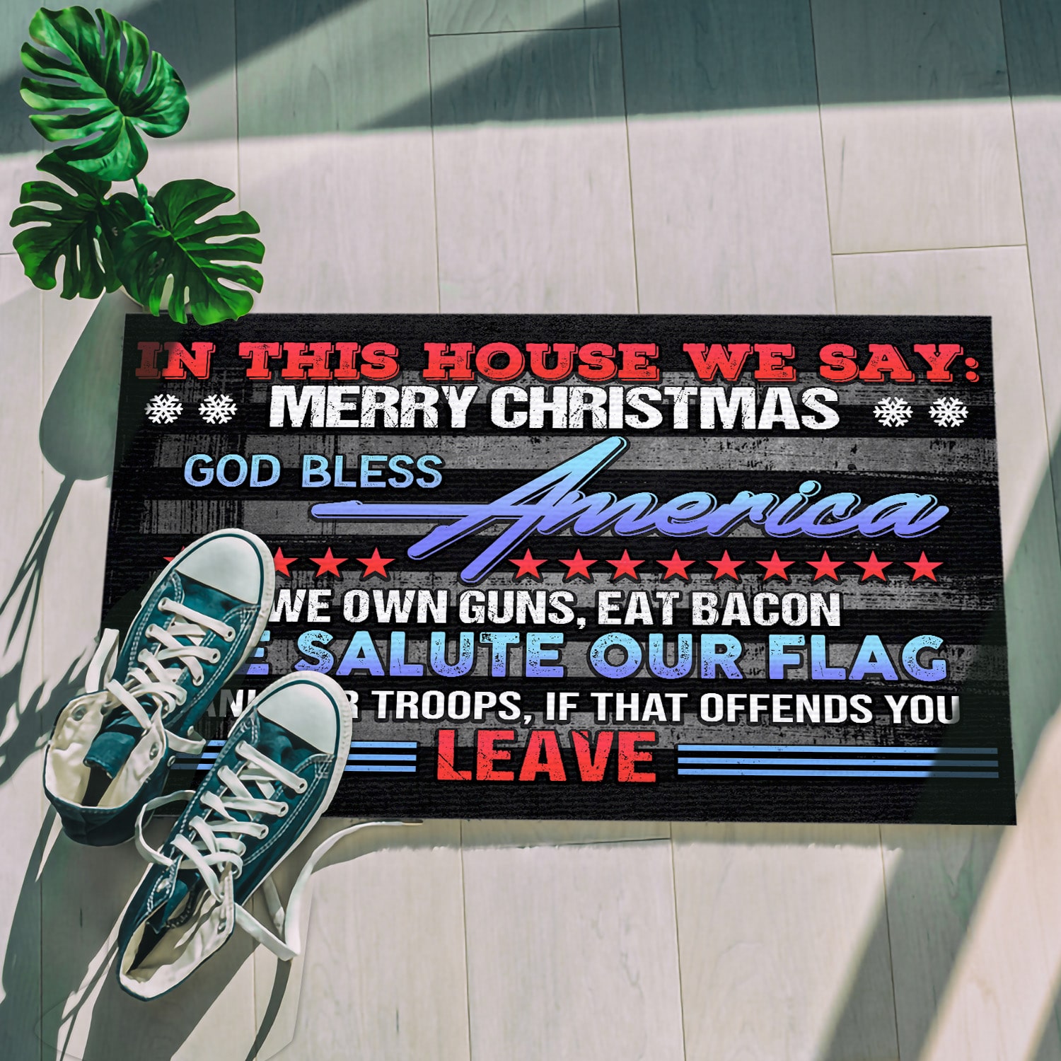 4 HG. In This House We Say DOORMAT (3) Doormat mockup 5
