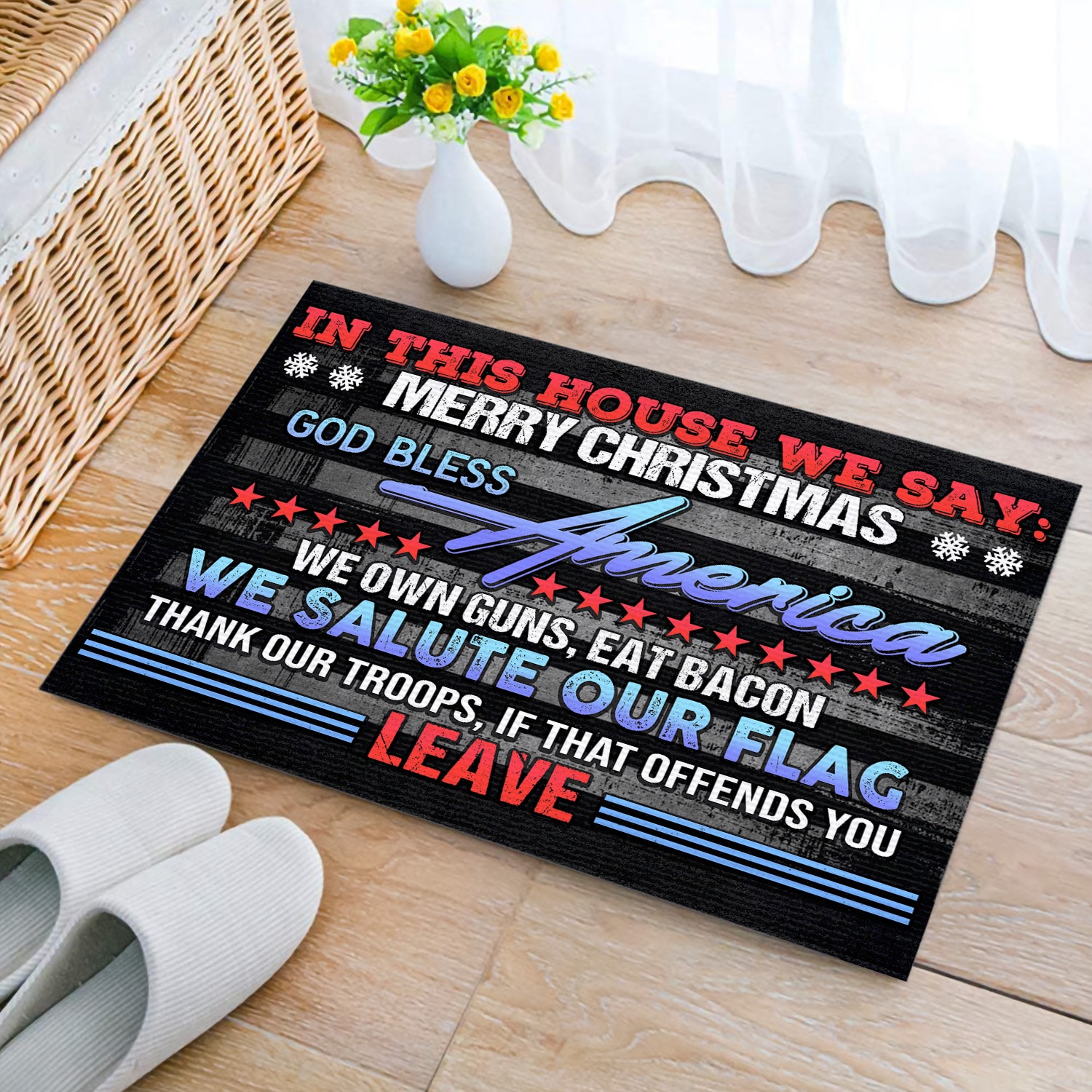 4 HG. In This House We Say DOORMAT (3) Doormat mockup 2