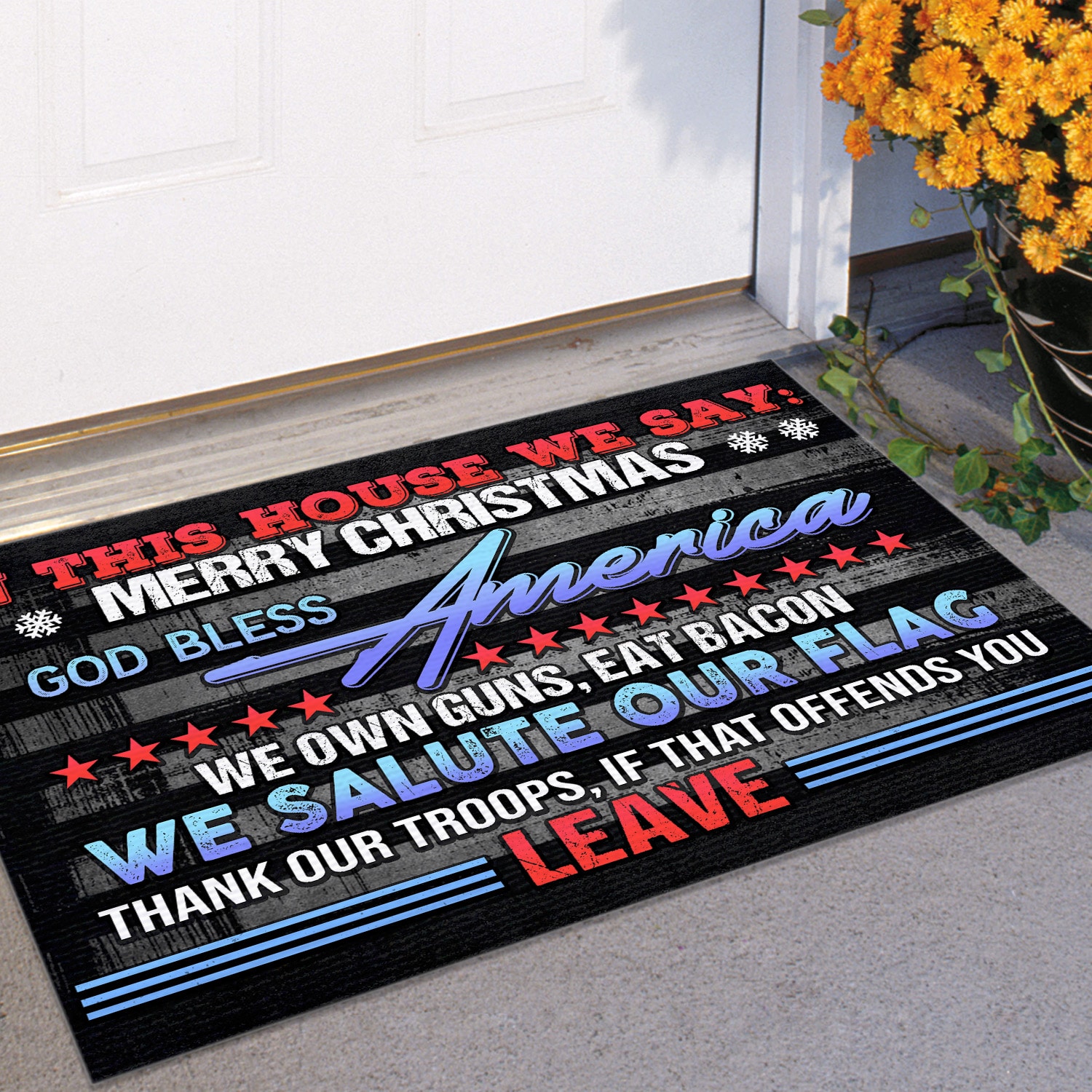 4 HG. In This House We Say DOORMAT (3) Doormat mockup 11