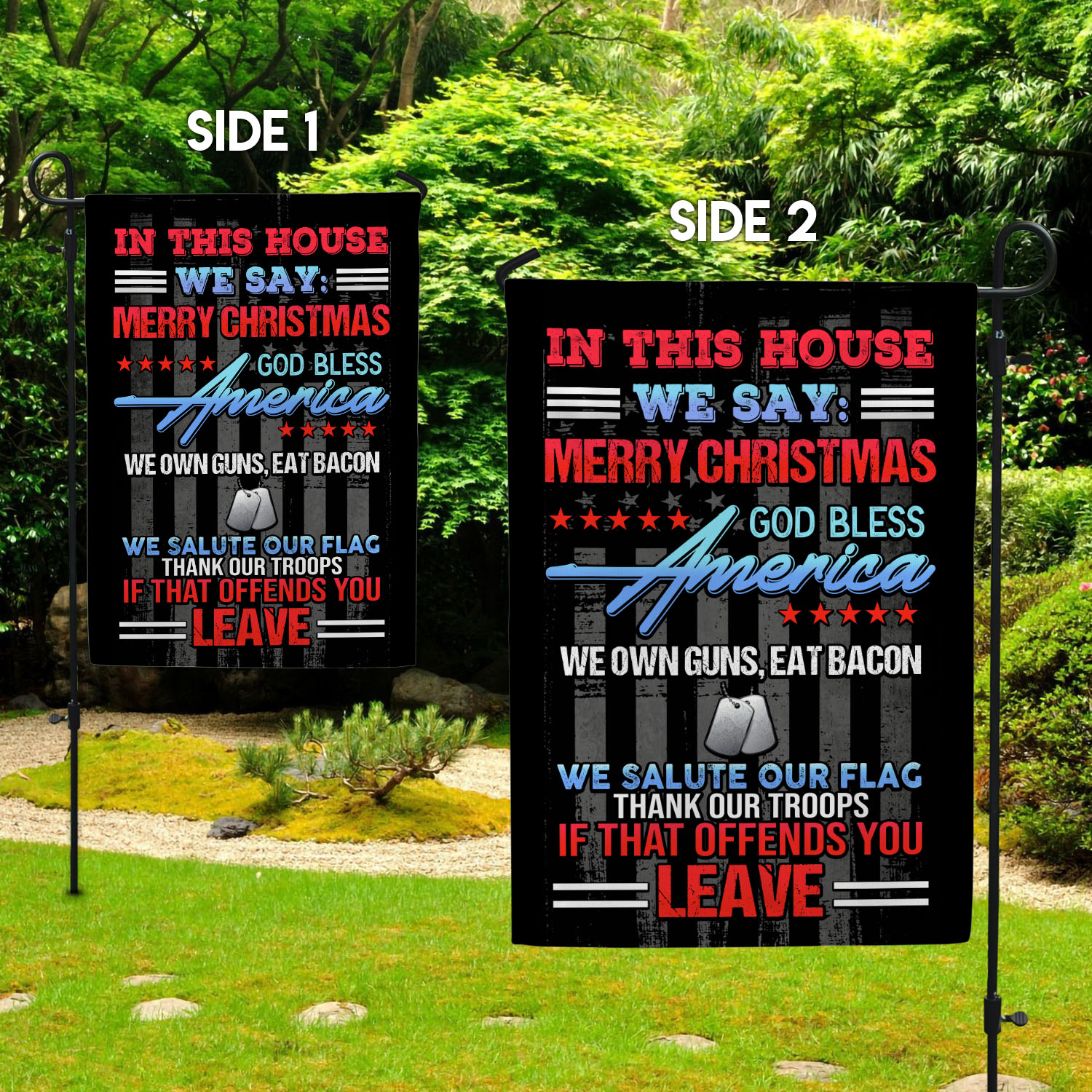 30x40-side1 Garden Flag Mockup 2 Side