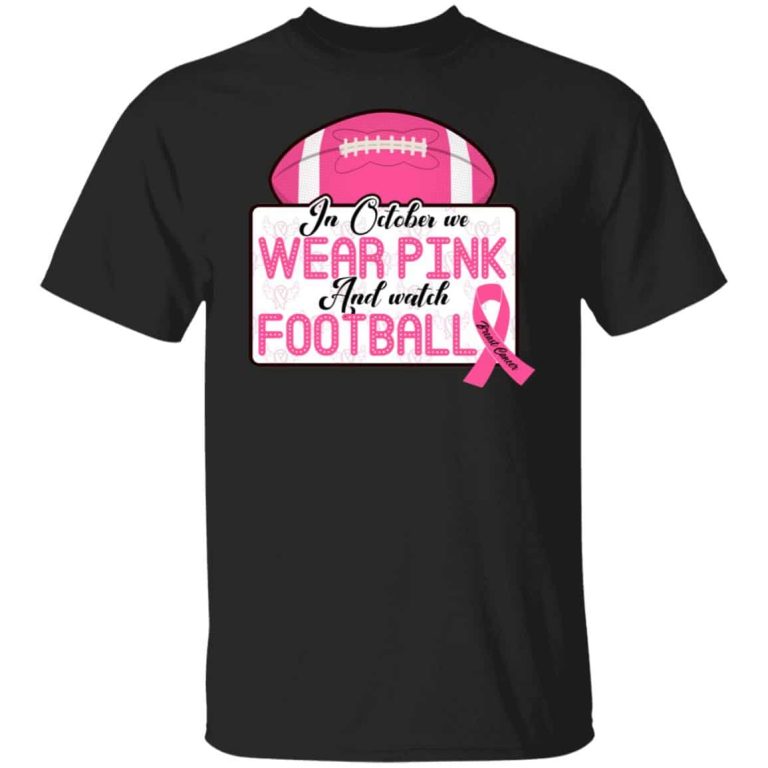 7TM. Wear Pink And Football (), Black, Unisex T-Shirt