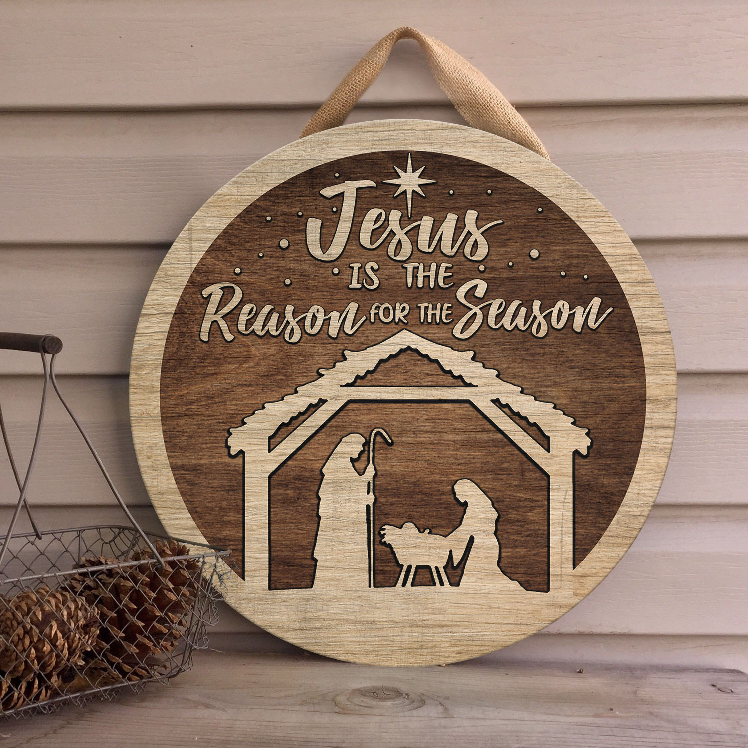 8 HG. Jesus Is The Reason (5) Door Sign Mockup 4
