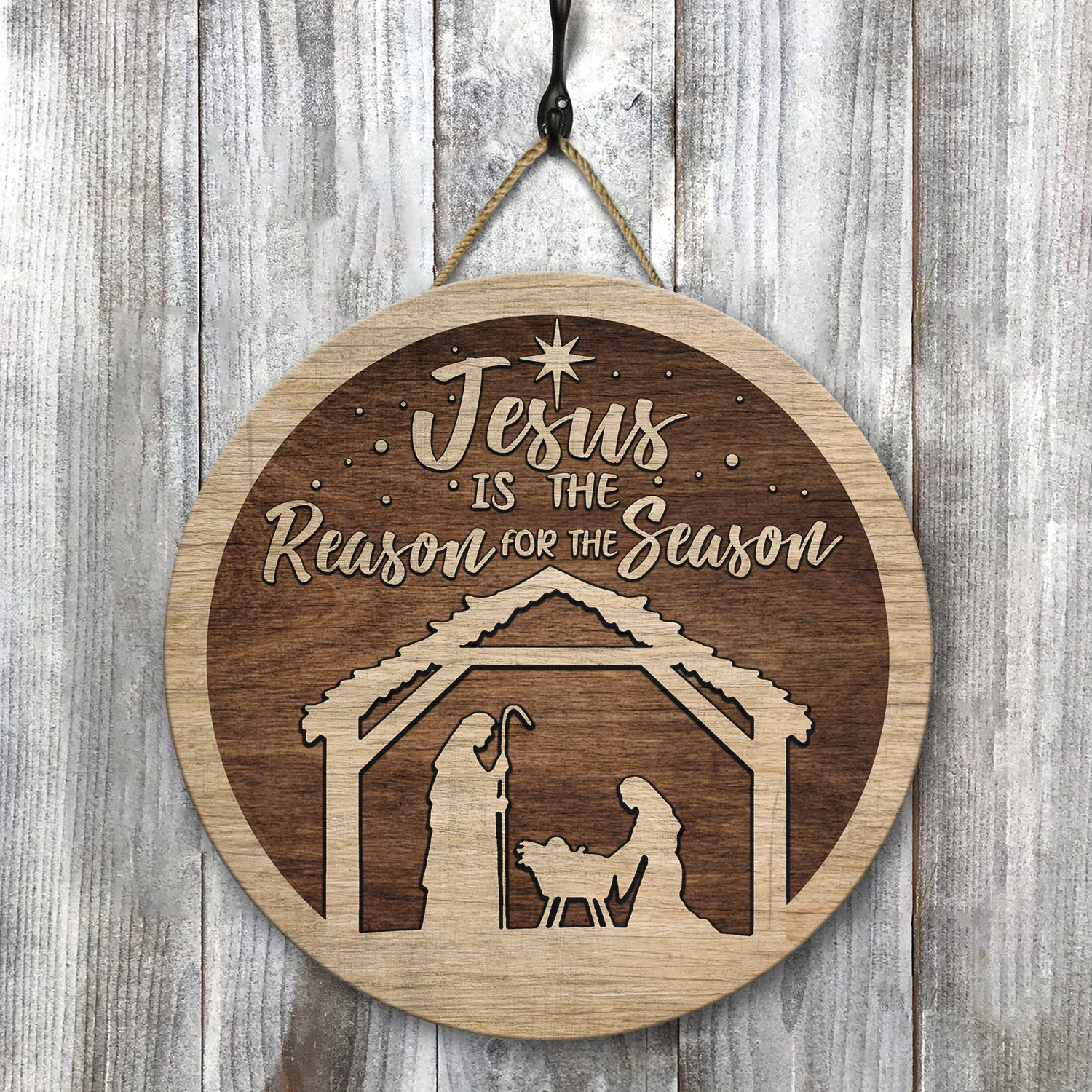 8 HG. Jesus Is The Reason (5) Door Sign Mockup 8