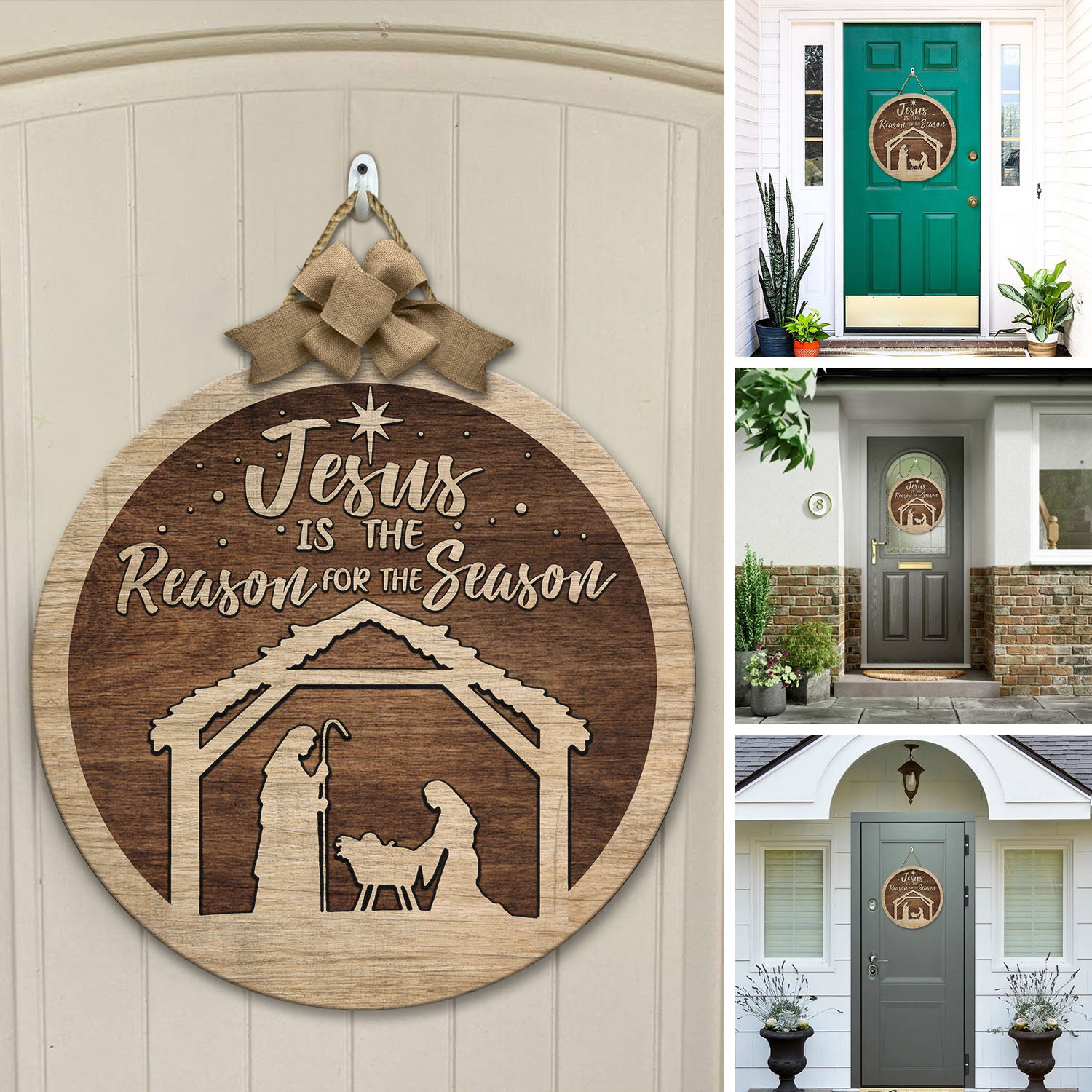 8 HG. Jesus Is The Reason (5) Door Sign Mockup 12