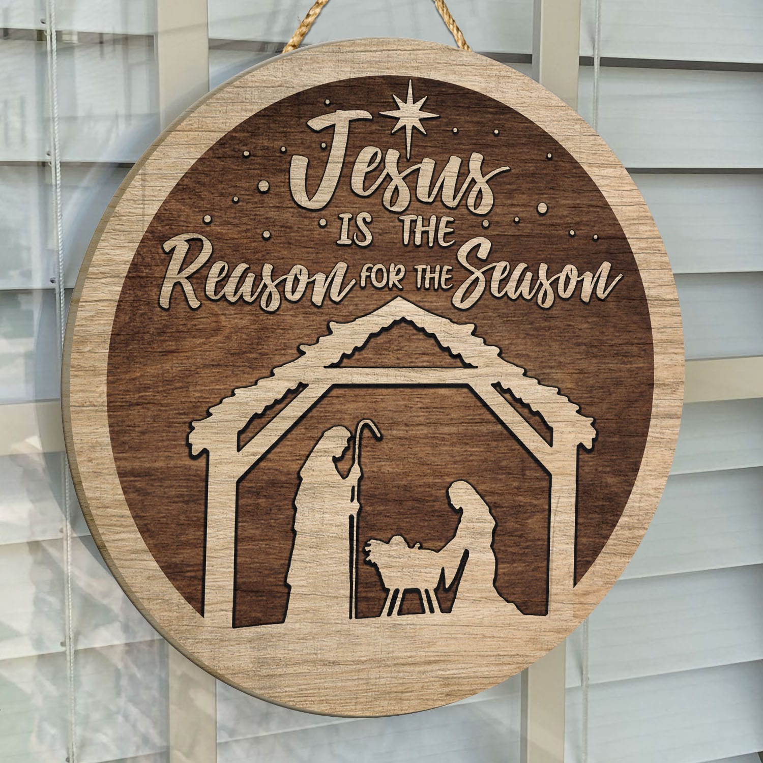 8 HG. Jesus Is The Reason (5) Door Sign Mockup 14