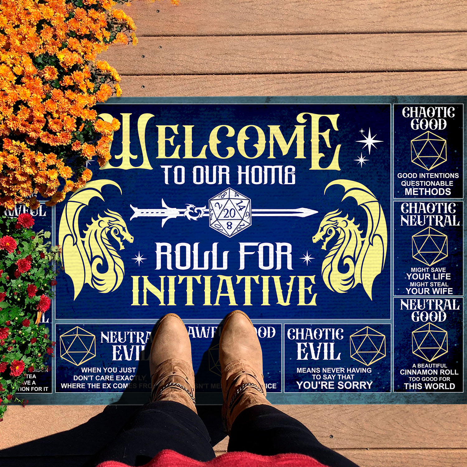 6VT. Dnd Welcome To Our Home Doormat mockup 7