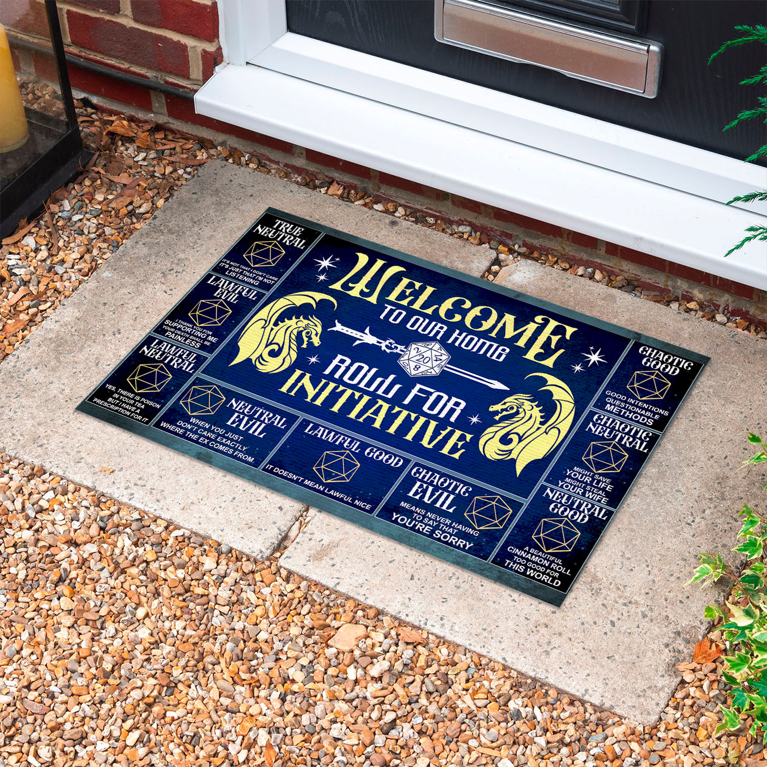 6VT. Dnd Welcome To Our Home Doormat mockup 10