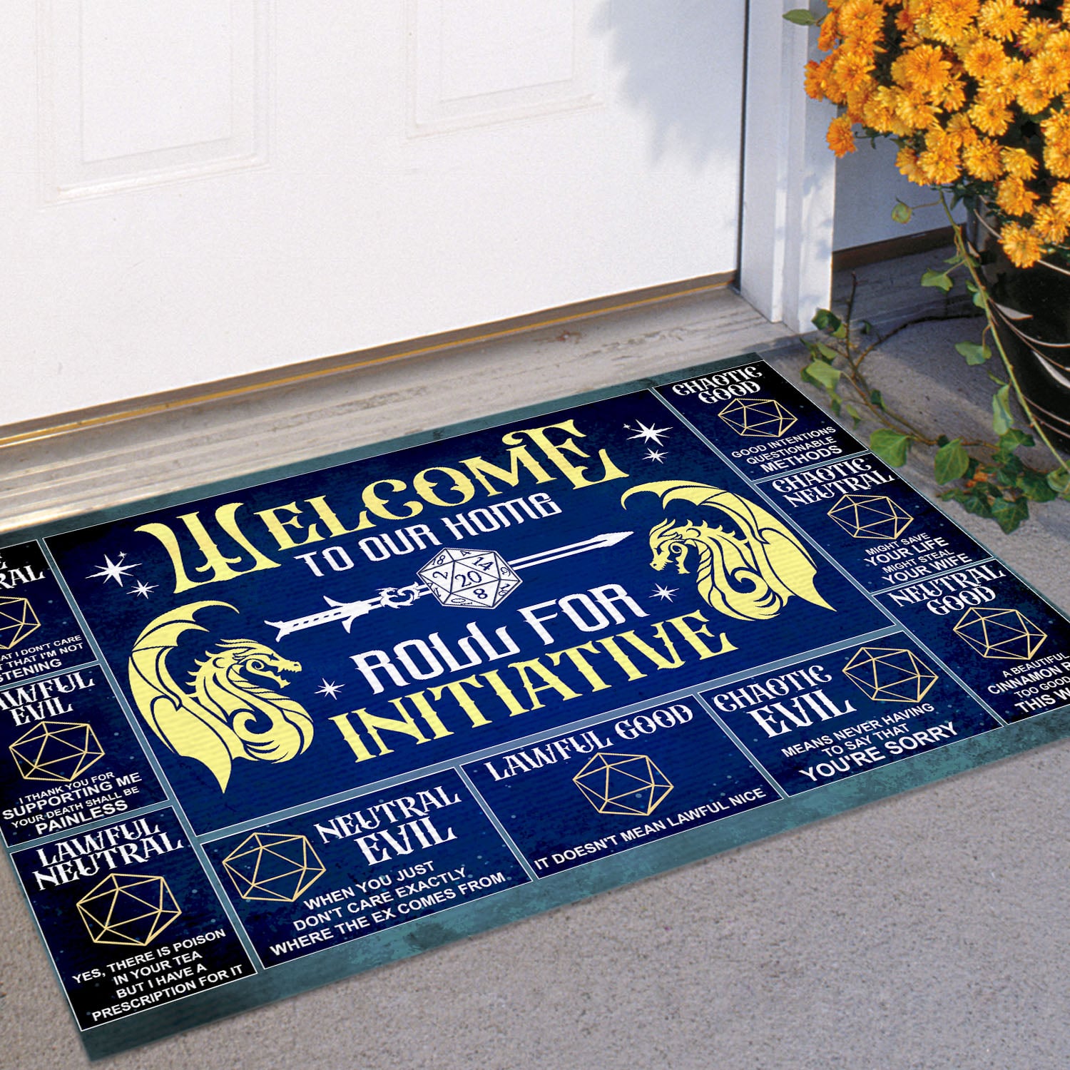 6VT. Dnd Welcome To Our Home Doormat mockup 11