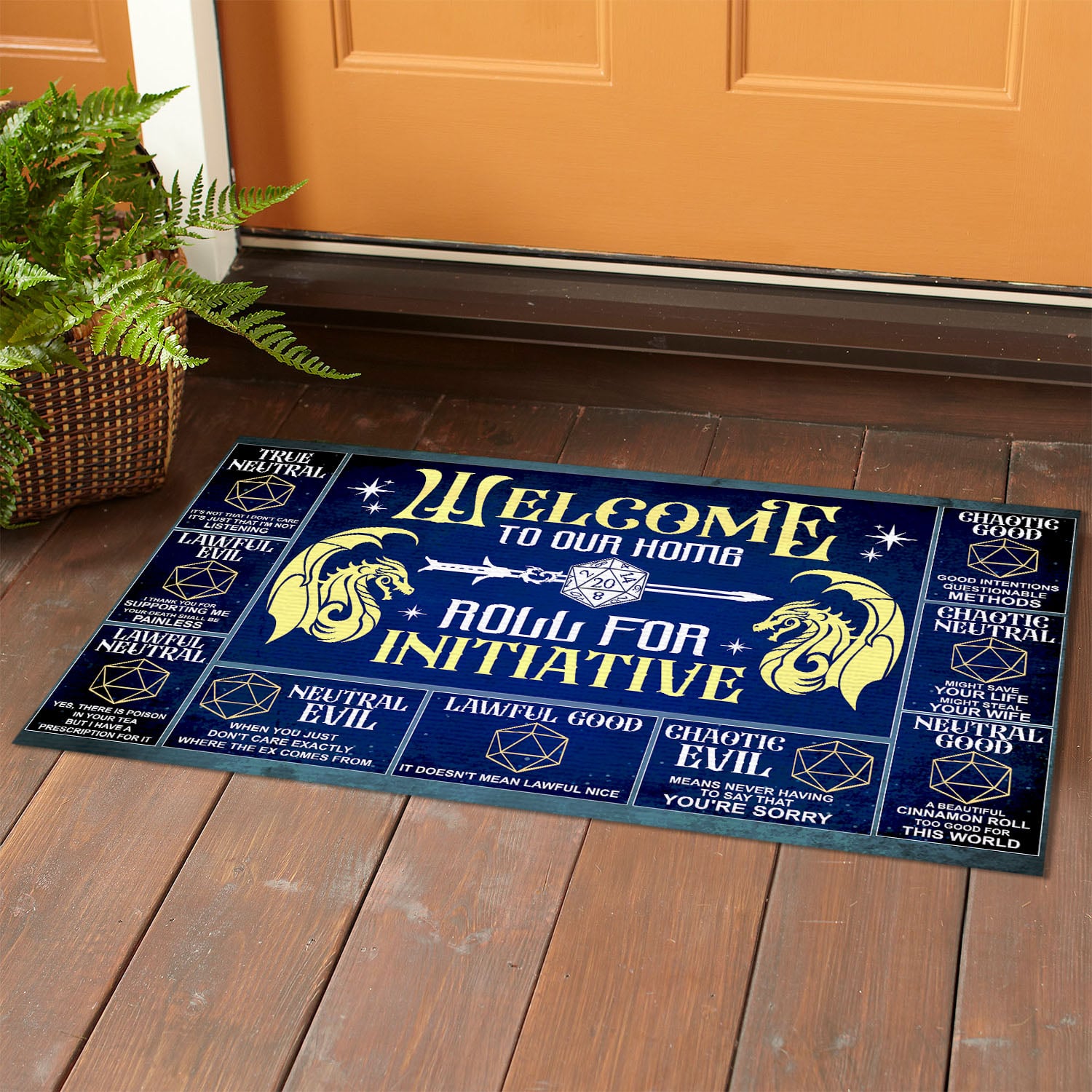 6VT. Dnd Welcome To Our Home Doormat mockup 1