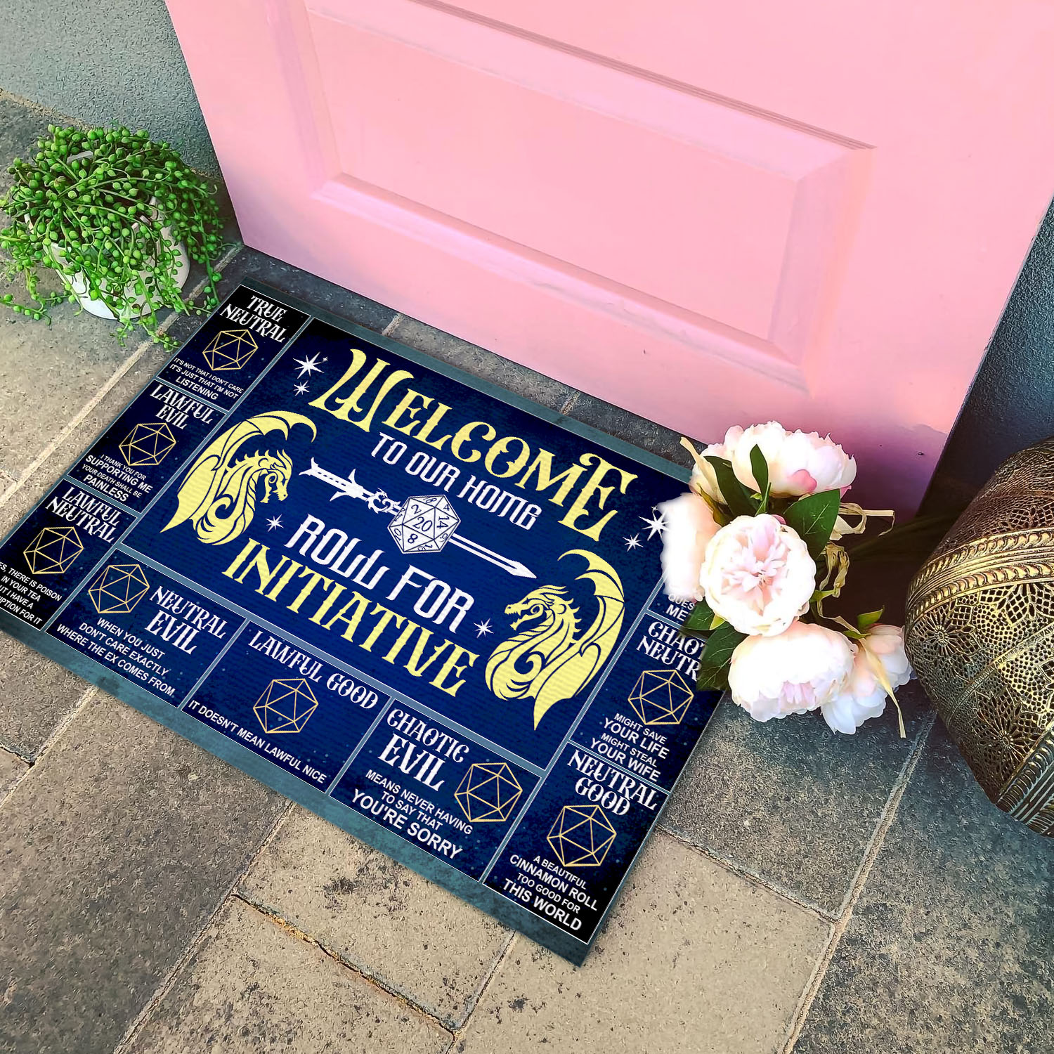6VT. Dnd Welcome To Our Home Doormat mockup 4