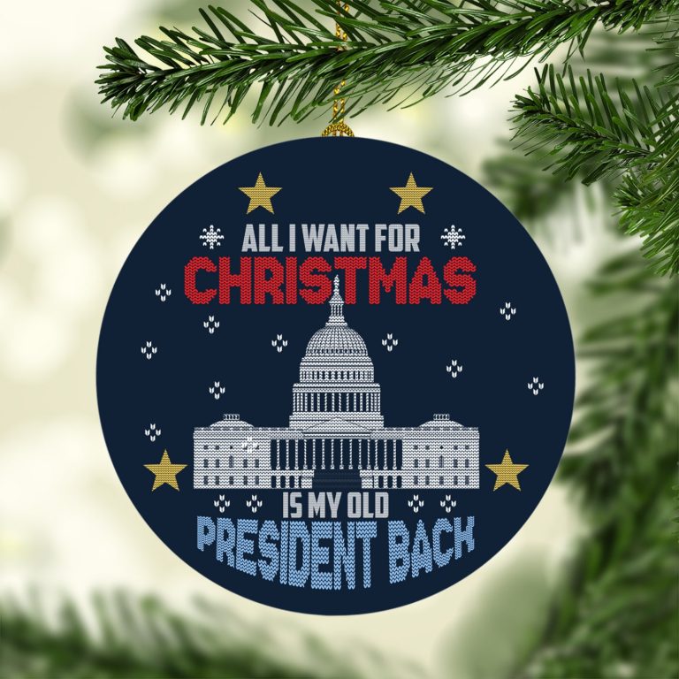 1o. Old President Back (circle Ornament) Circle Mockup 1