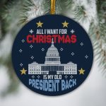 1o. Old President Back (circle Ornament) Circle Mockup 3