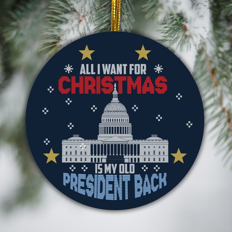 1o. Old President Back (circle Ornament) Circle Mockup 3