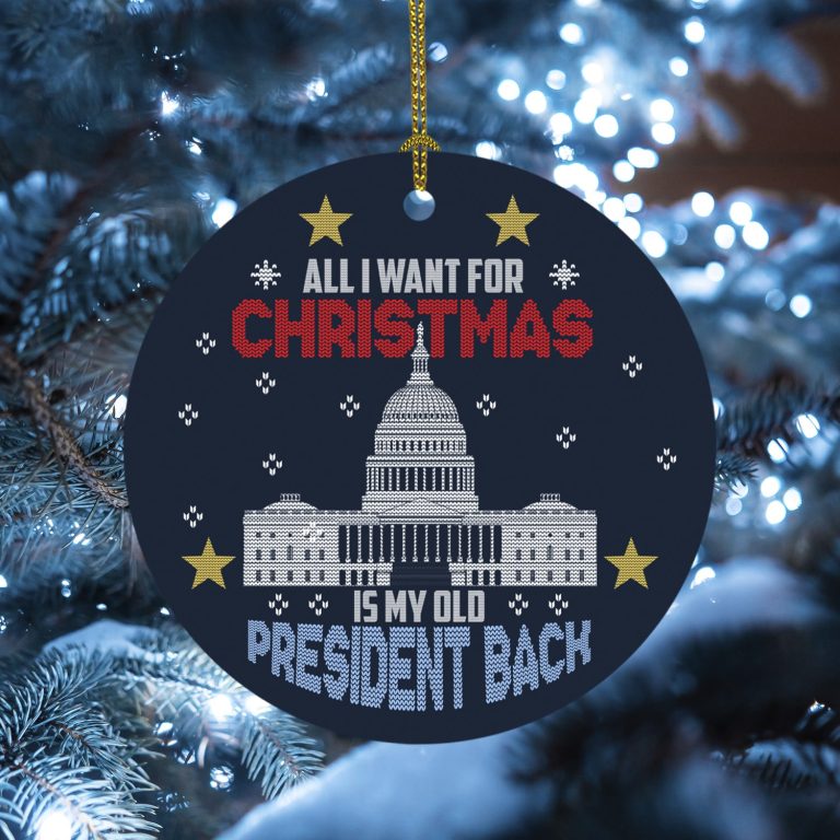 1o. Old President Back (circle Ornament) Circle Mockup 4
