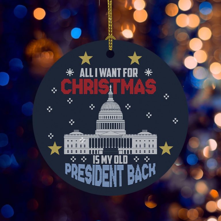 1o. Old President Back (circle Ornament) Circle Mockup 5