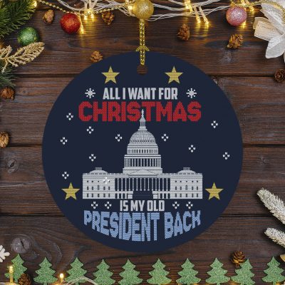 1o. Old President Back (circle Ornament) Circle Mockup 6fx