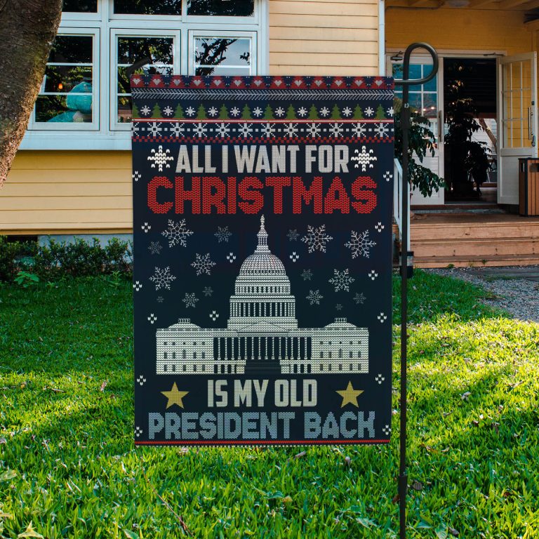1o. Old President Back 30x40 Garden Flag Mockup 3fx