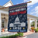 1o. Old President Back 30x40 House Flag Mockup 3