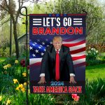 7vt. Let's Go Brandon Take America Back Garden Flag Mockup 5