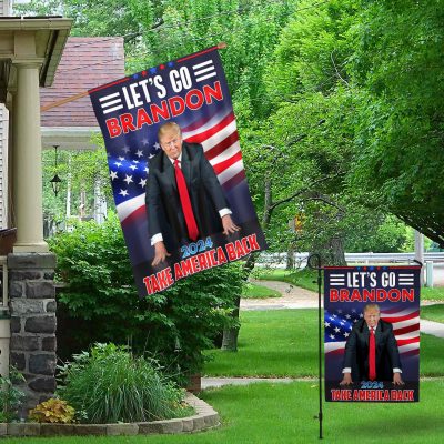 7vt. Let's Go Brandon Take America Back Garden & House Mockup 1