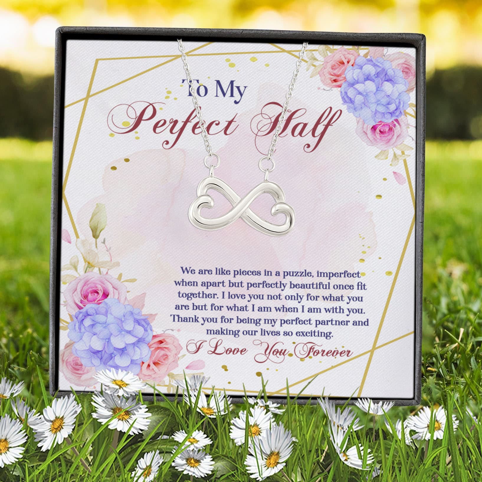 7vt. To My Perfect Half Infinity Heart Necklace (silver) 7 7vt. To My Perfect Half Infinity Heart Necklace (silver) 7