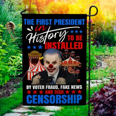 2o. First President 30x40 Garden Flag Mockup 1