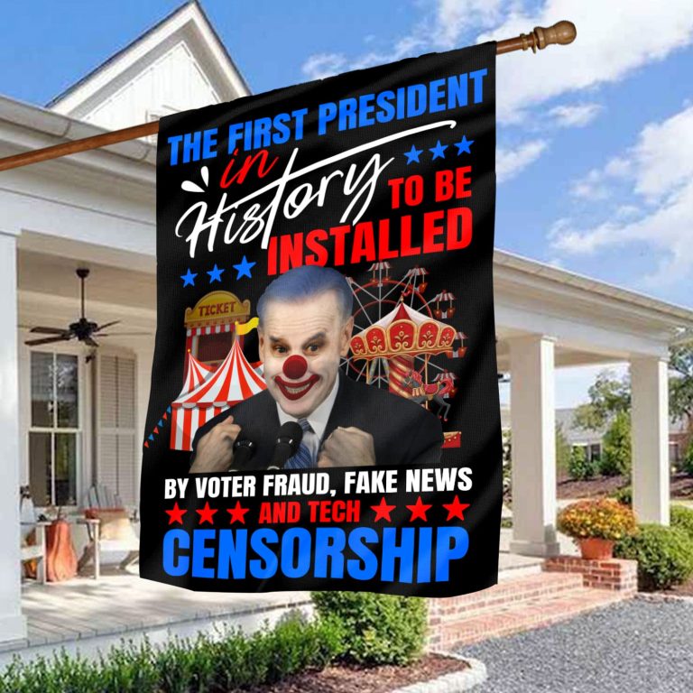 2o. First President 30x40 House Flag Mockup 3