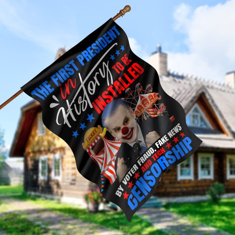 2o. First President 30x40 House Flag Mockup 5
