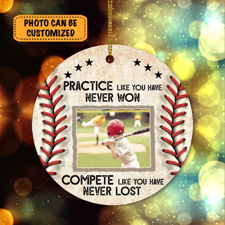 3vt. Baseball Practice Like You Have Ornament Mk1