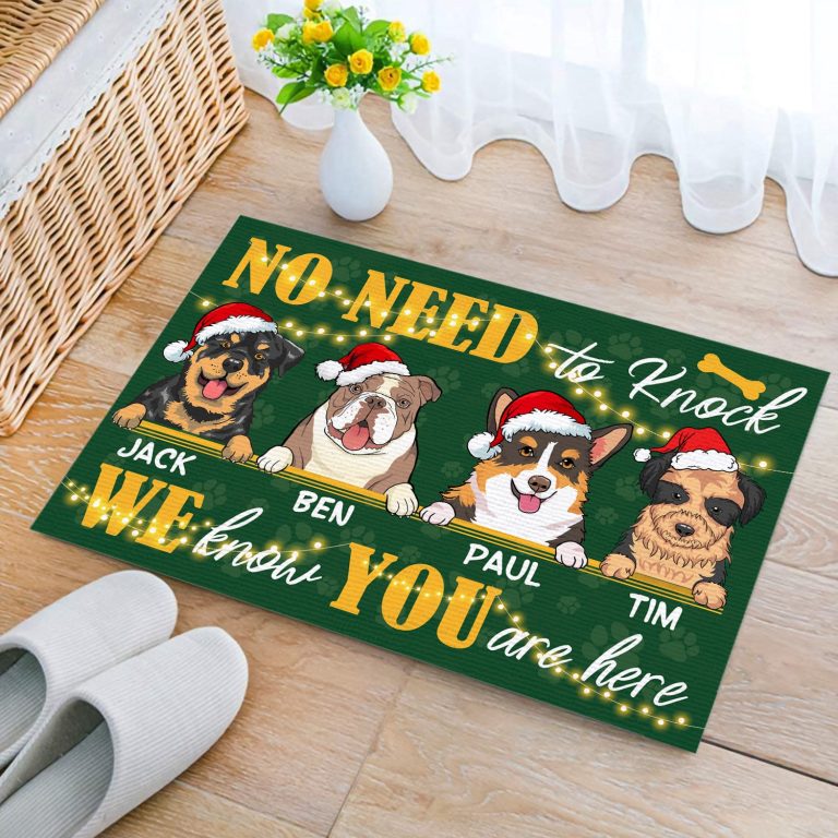 3o. No Need To Knock 4 (sample Design) Doormat Mockup 2
