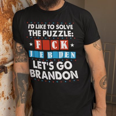 5vt. Solve The Puzzle Let's Go Brandon Tee Mk2