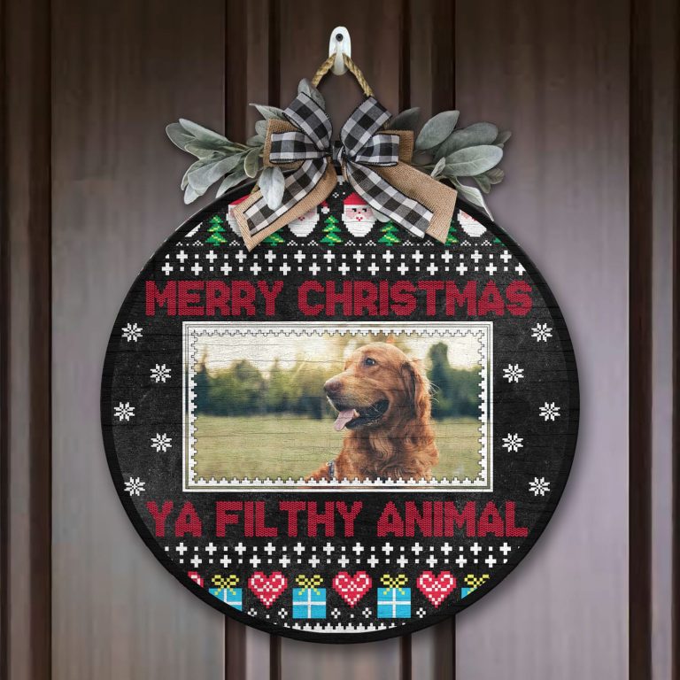 2vt. Ya Filthy Animal Door Sign Sample Design Door Sign Mockup 7