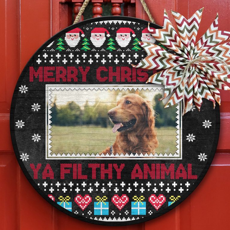 2vt. Ya Filthy Animal Door Sign Sample Design Door Sign Mockup 10