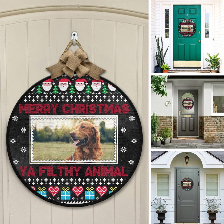 2vt. Ya Filthy Animal Door Sign Sample Design Door Sign Mockup 12
