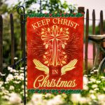 7kng. Christ Christmas 30x40 Garden Flag Mockup 6
