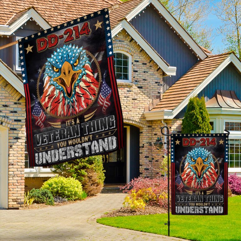 3kt. Dd 214 It's A Veteran 30x40 Garden & House Mockup 3