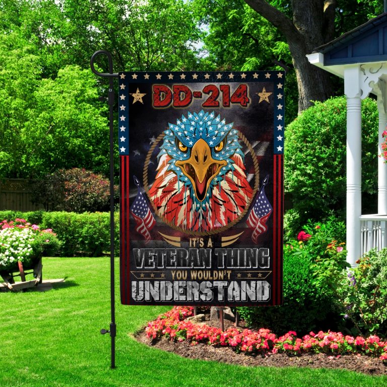 3kt. Dd 214 It's A Veteran 30x40 Garden Flag Mockup 2