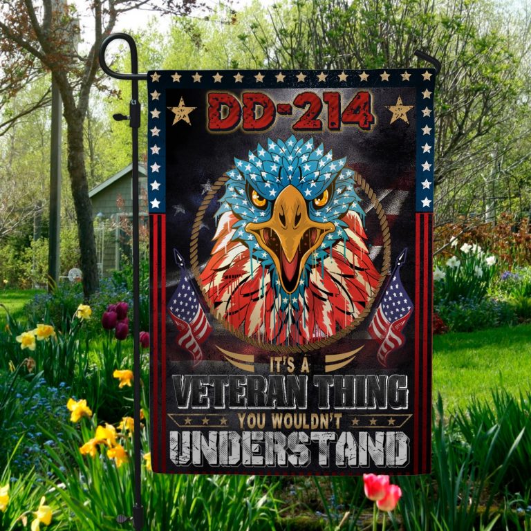 3kt. Dd 214 It's A Veteran 30x40 Garden Flag Mockup 5