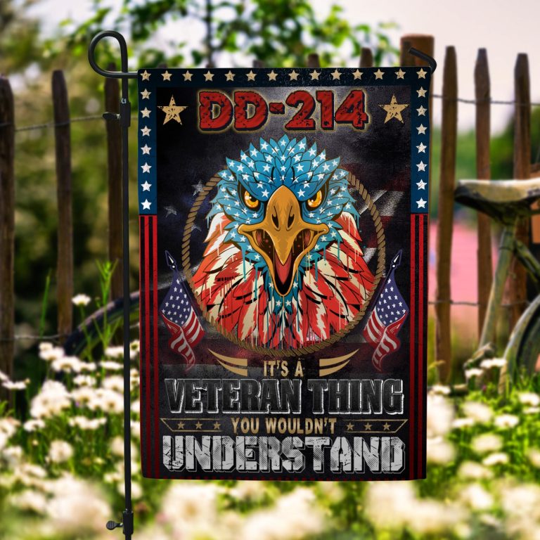 3kt. Dd 214 It's A Veteran 30x40 Garden Flag Mockup 6