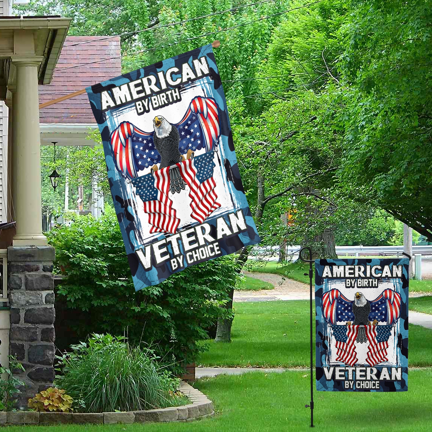 6kt. American By Birth Veteran 30x40 Garden & House Mockup 1