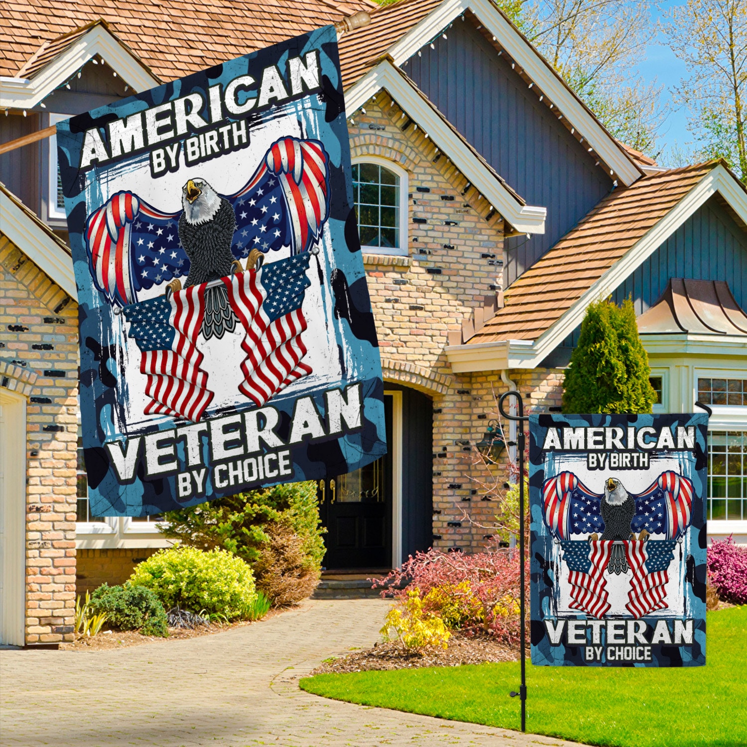 6kt. American By Birth Veteran 30x40 Garden & House Mockup 3