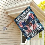 6kt. American By Birth Veteran 30x40 House Flag Mockup 2