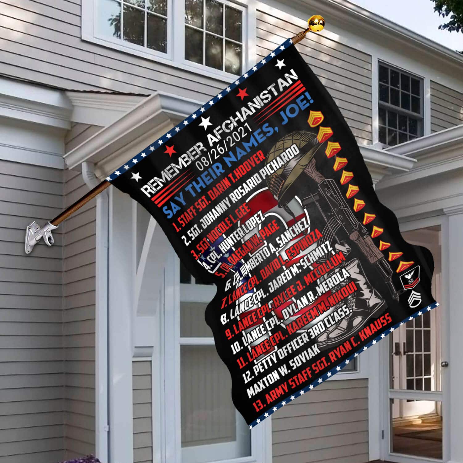 1tm. Remember Afghanistan Joe 30x40 (1) House Flag Mockup 6 1tm. Remember Afghanistan Joe 30x40 (1) House Flag Mockup 6