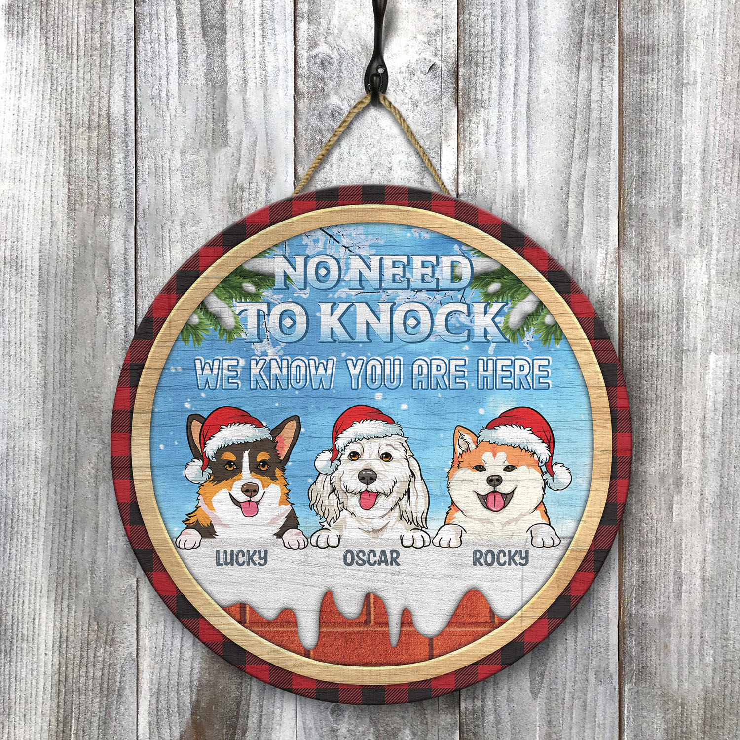 8vt. No Need To Knock Dog Breeds (sample Design 3) Door Sign Mockup 8 8vt. No Need To Knock Dog Breeds (sample Design 3) Door Sign Mockup 8