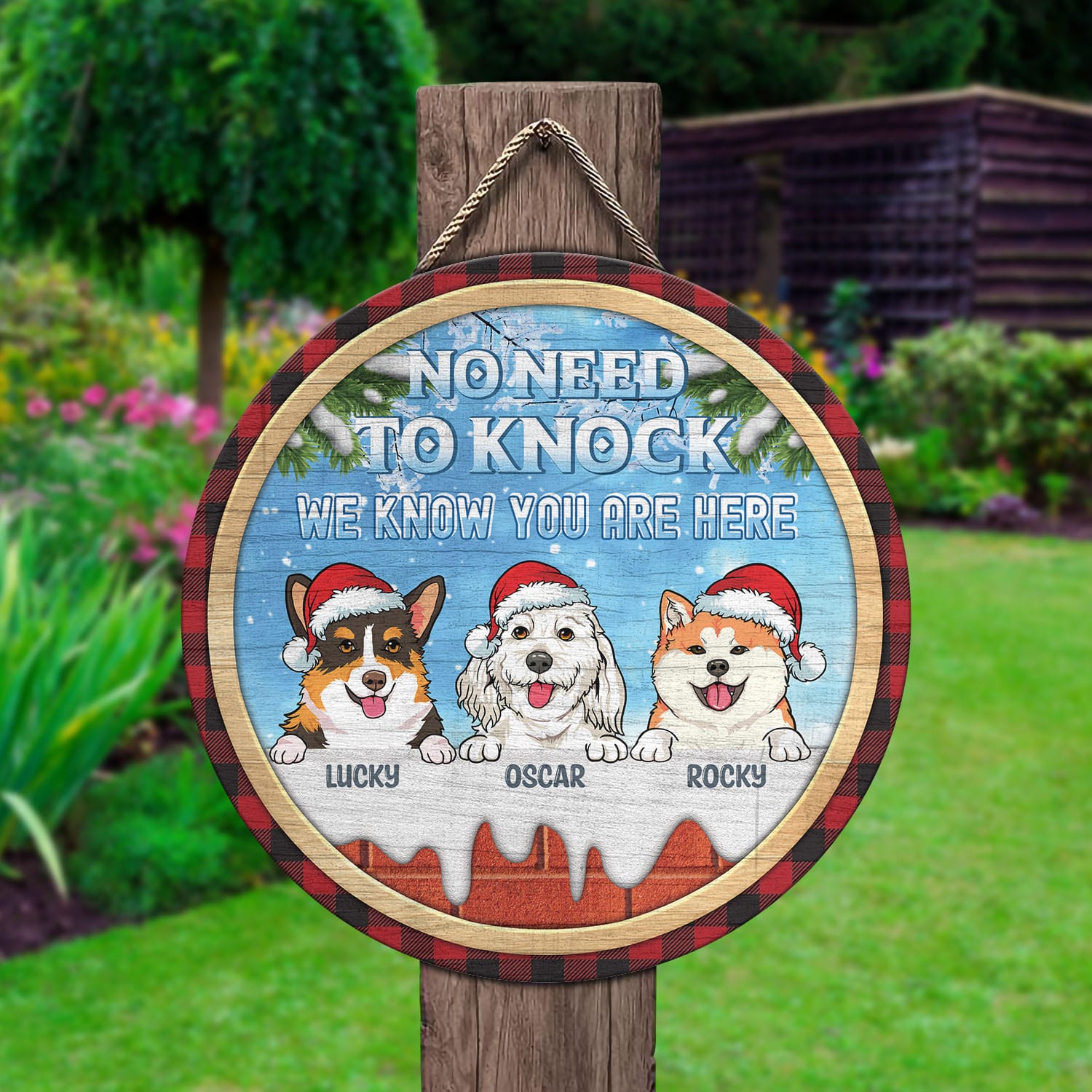 8vt. No Need To Knock Dog Breeds (sample Design 3) Door Sign Mockup 2 8vt. No Need To Knock Dog Breeds (sample Design 3) Door Sign Mockup 2