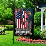 10vt. Say Their Names Joe Flag Garden Flag Mockup 2