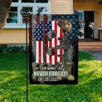 10vt. Say Their Names Joe Flag Garden Flag Mockup 3